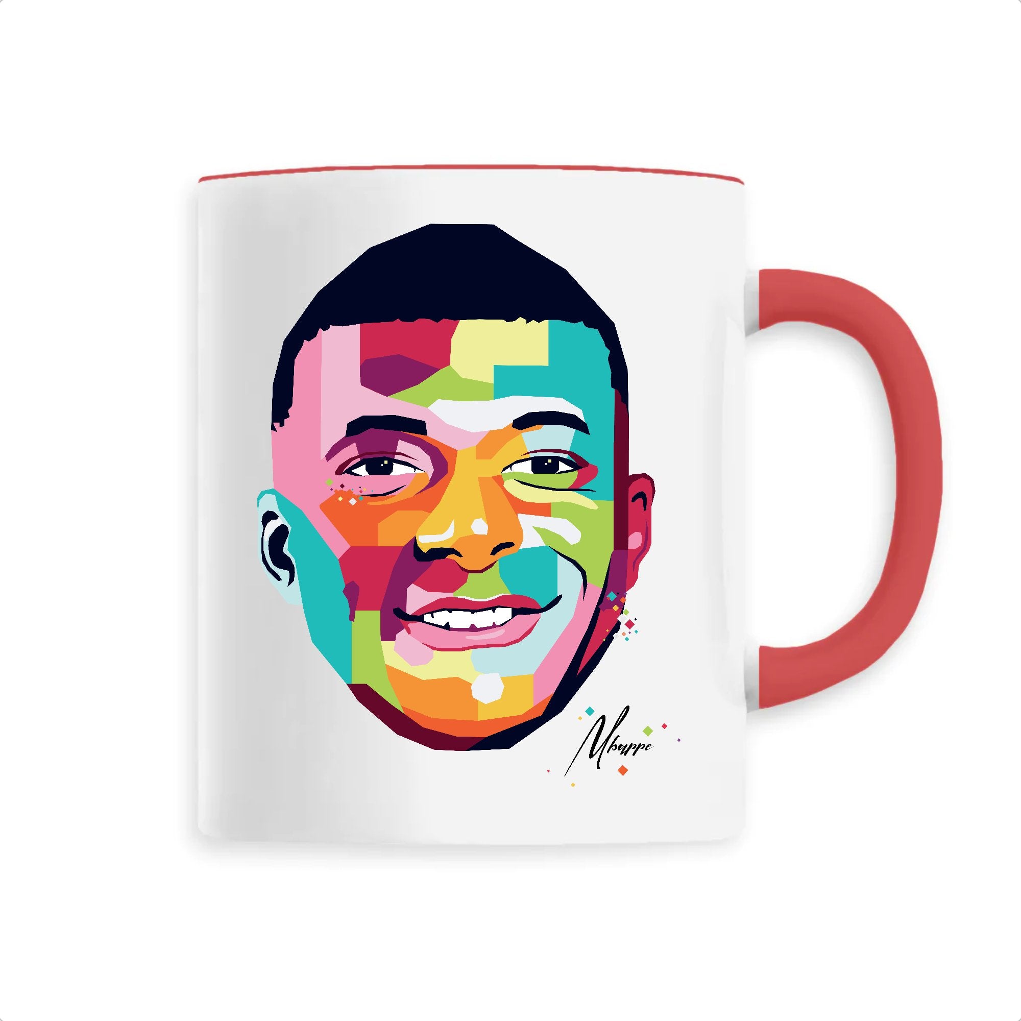 Mug Kylian Mbappé Billie Gio Unique Rouge