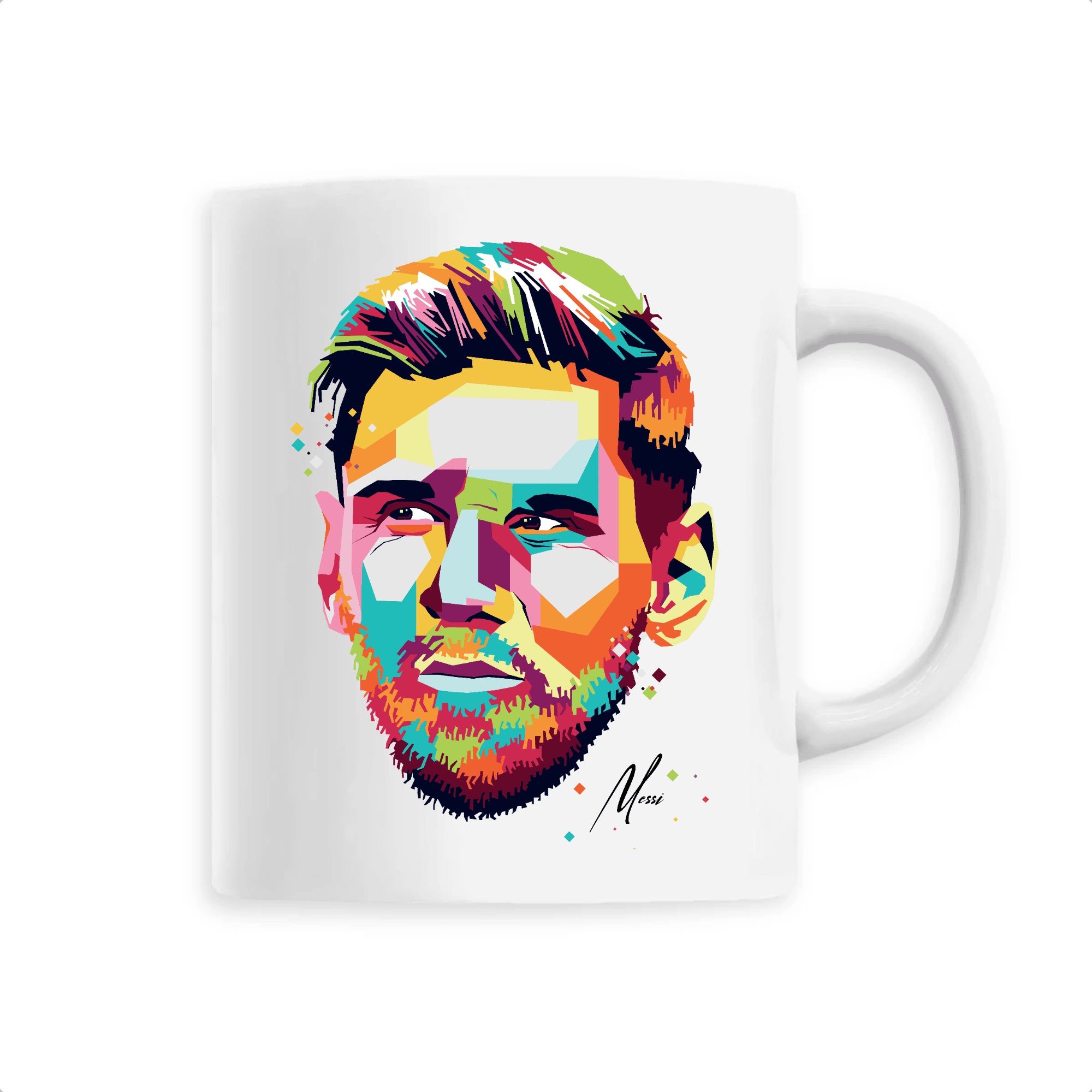 Mug Lionel Messi Billie Gio Unique Blanc