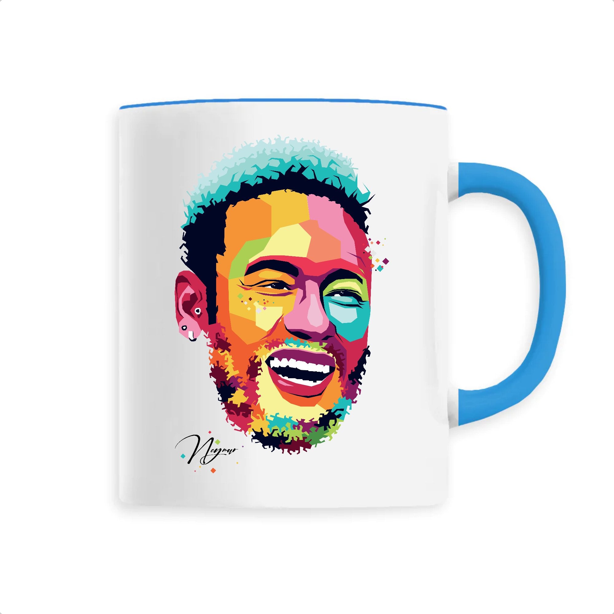 Mug Neymar Junior Billie Gio Unique Bleu