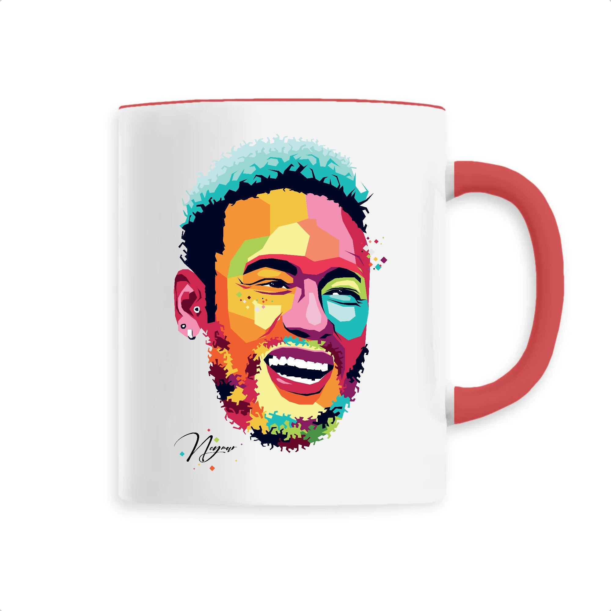 Mug Neymar Junior Billie Gio Unique Rouge
