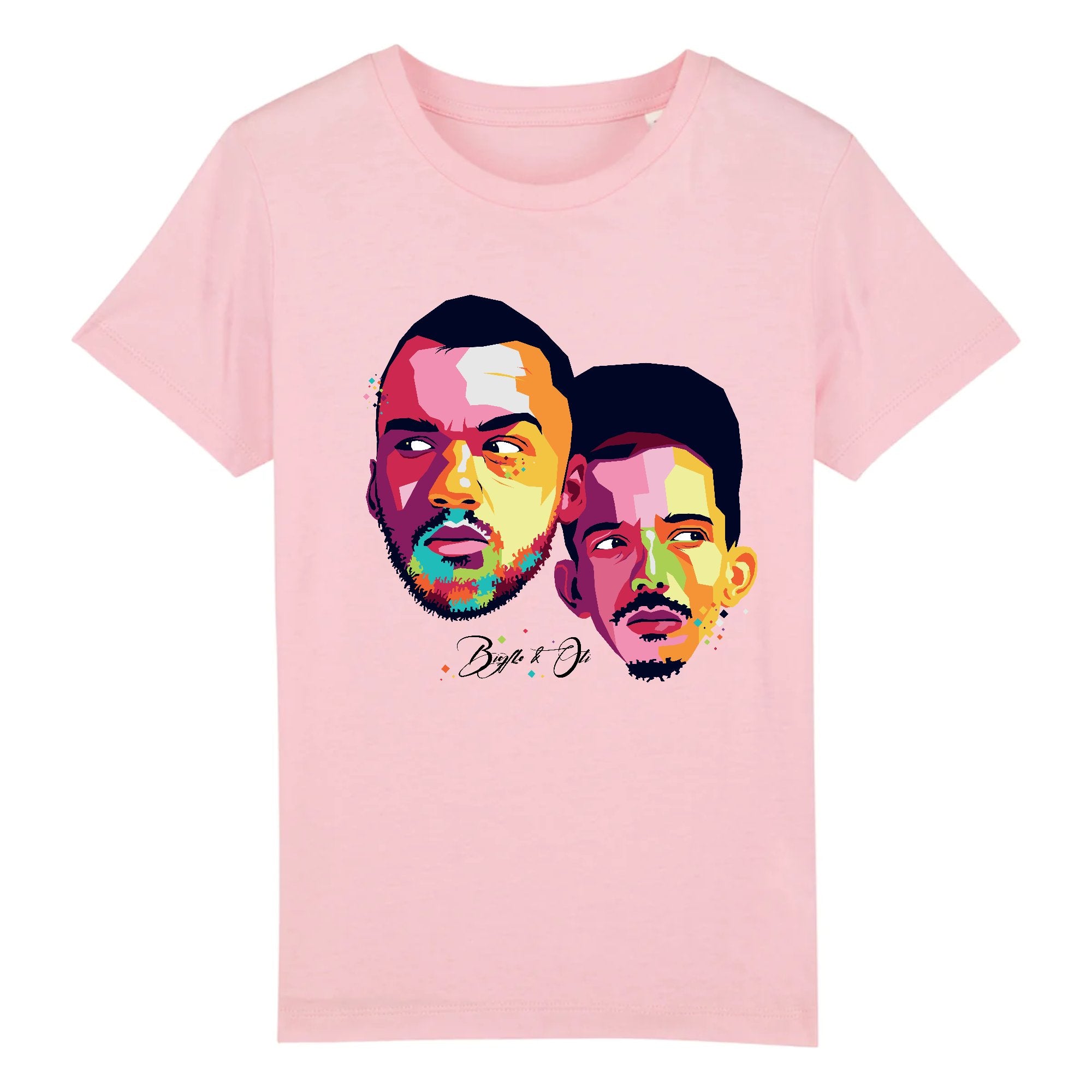 T-shirt bio pour enfant BIGFLO & OLI Billie Gio 3-4 ans Rose