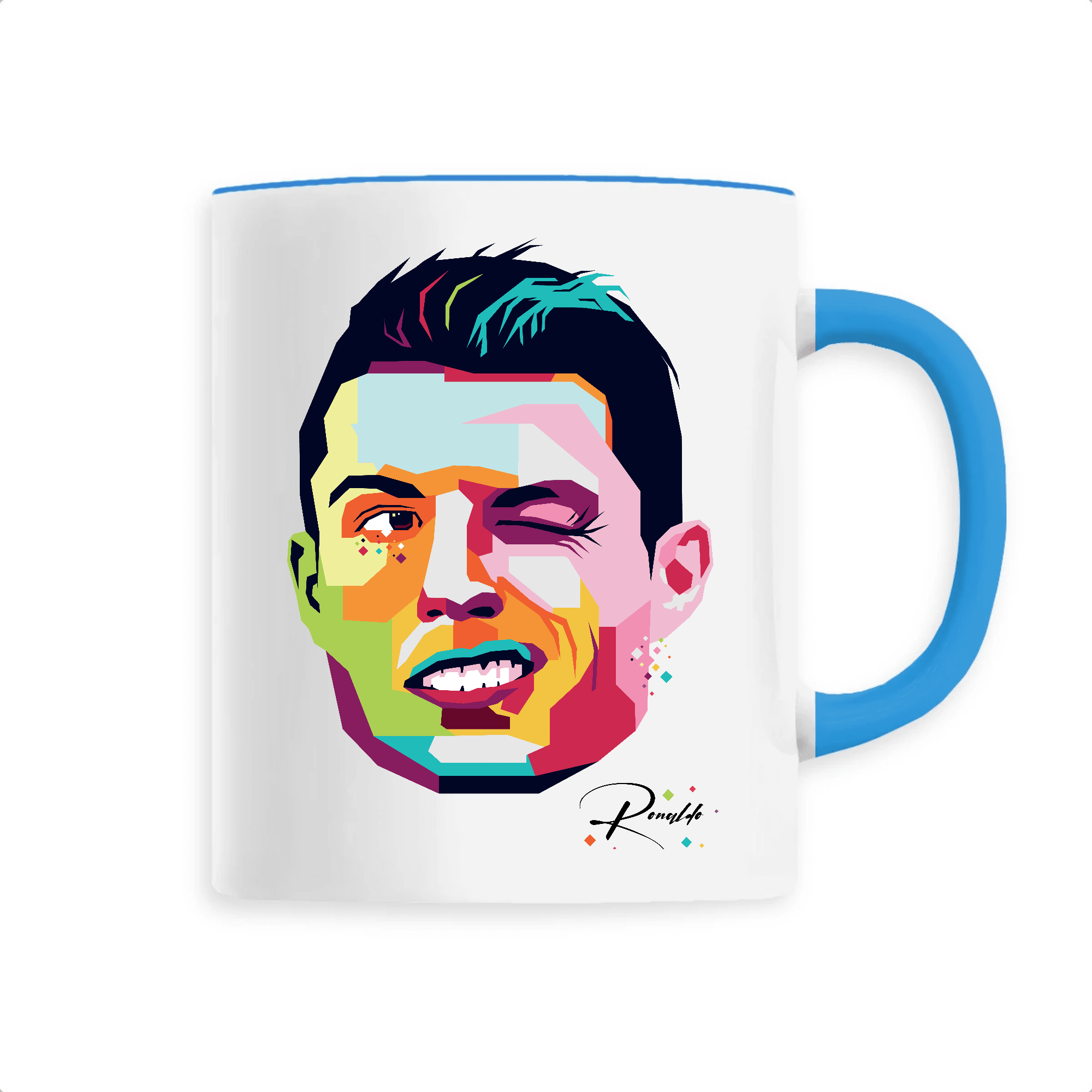 Mug Cristiano Ronaldo Billie Gio Unique Bleu 