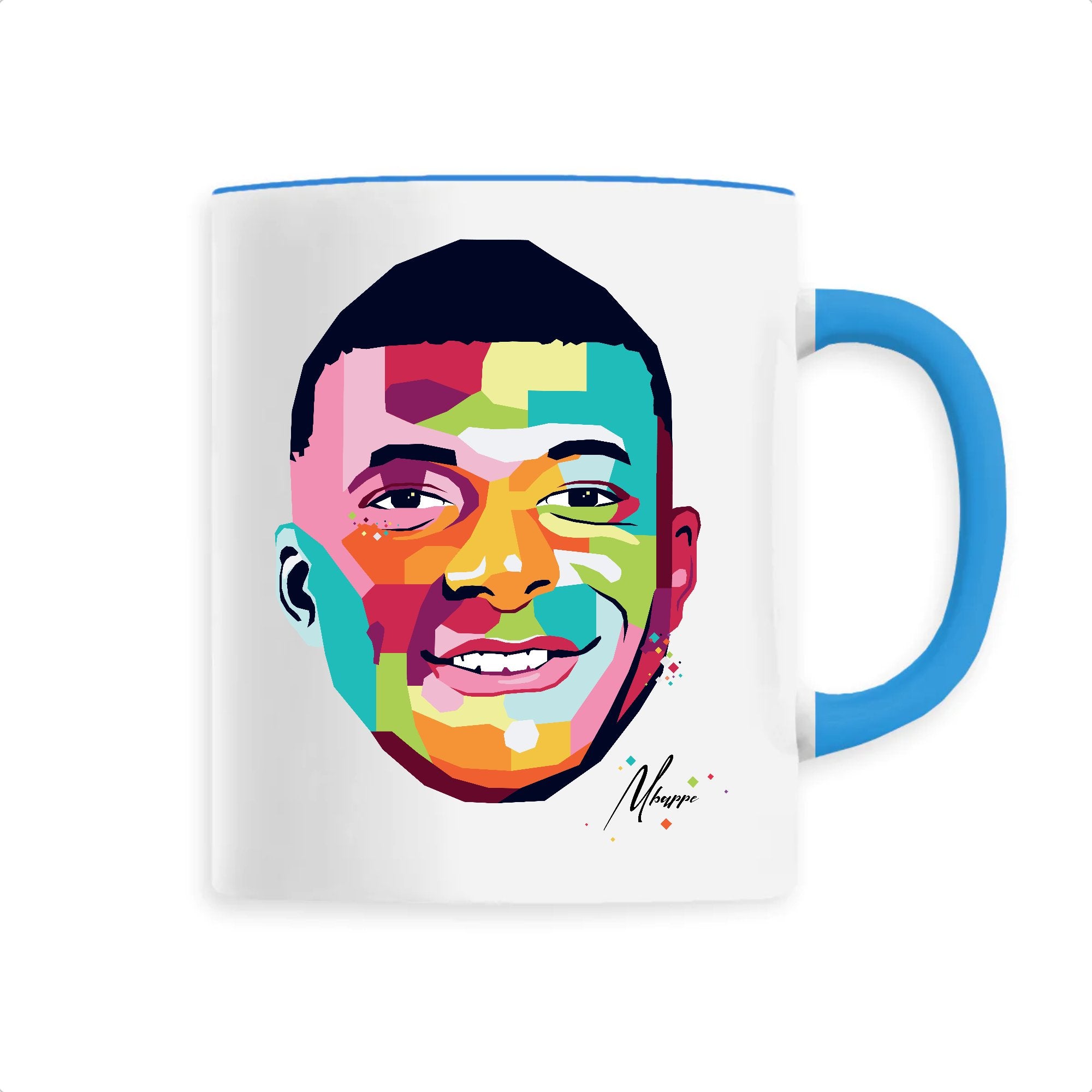 Mug Kylian Mbappé Billie Gio Unique Bleu 